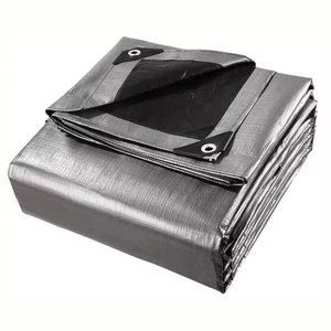 Heavy Duty Waterproof Poly <b>Tarp</b> Polyethylene Tarpaulin Silver Cover Custom Color PE Tarpaulin - Product Image 1