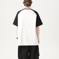 T-shirt décontracté pour homme en jersey 100% coton, coupe ample, uni, col rond, manches courtes, écologique, respirant, 260g