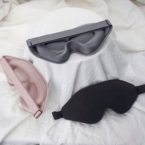 Masques de sommeil en mousse à mémoire de forme 3D ultra-doux, masque oculaire occultant efficace avec sangle élastique, protection des cils - Product Image 1
