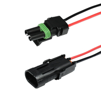 Kabel Konektor Pigtail 15CM 2 Pin Jantan Betina Berjaket PVC Konduktor Tembaga Berlapis Timah untuk Lampu LED Strip