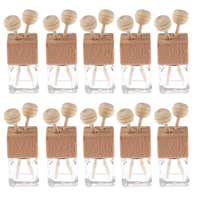 Dispositif de diffusion de bouteille de parfum de voiture Diffuseur de bouteille de voiture Clip d'évent Bouteille de diffuseur de voiture 8ml