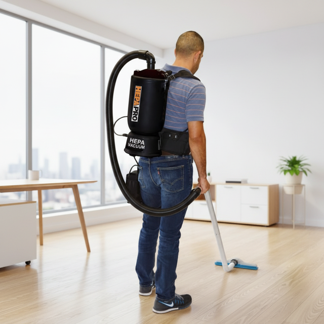 HEPA Dry Battery Backpack Vacuum Cleaner for Car & Outdoor Use