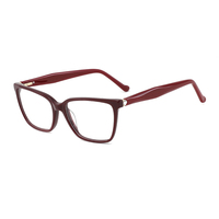 Lunettes de lecture unisexe anti-lumière bleue à monture carrée fine en PC, correction de la presbytie 1.0-4.0, avec étui pour tous les types de visage