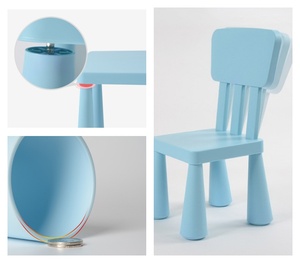 Ensemble de bureau et chaise d'étude pour enfants, design moderne en plastique, sûr, écologique, durable, table et chaises pour salle de sport et <span class=keywords><strong>maternelle</strong></span> - Product Image 5