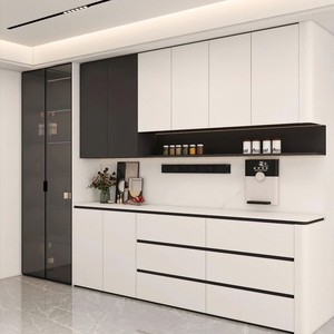 カスタマイズ可能な無垢材モダンモジュール式高さ調節可能エコフレンドリー耐久性防水ダイニングルーム用サイドボード - Product Image 1