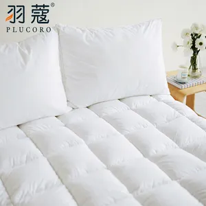 Customized Hotel Best Sleeping Bedroom Polyester Quilt White Goose Comforter Duvet Filling Hotel