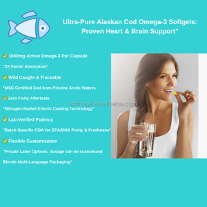 น้ำมัน<span class=keywords><strong>ปลา</strong></span>ซอฟเจล1000มก. สำหรับเสริมหัวใจสมองและภูมิคุ้มกัน - Product Image 4