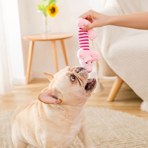 Jouets en peluche couineurs pour chiens : jouets de dressage durables et amusants pour la dentition, adaptés aux Poodles, Corgis, Bichons Frisés et <span class=keywords><strong>Golden</strong></span> Retrievers - Product Image 4