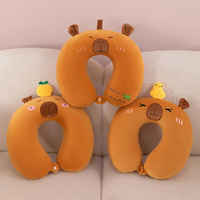 HY198 peluche Capybara eau cochon d'inde jouets en peluche mignon cou oreiller confortable oreiller de voyage
