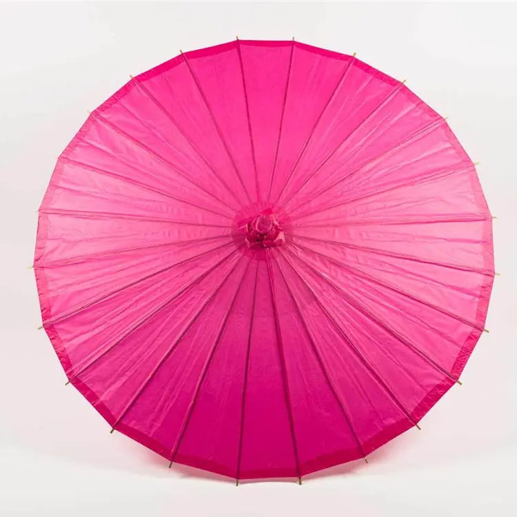 Çapı 84cm gül büyük şemsiye kağıt şemsiye süslemeleri düğün ve olaylar için