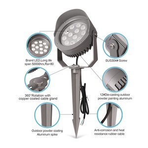 DMX512 12W 24W 36w RGB colorato luce <span class=keywords><strong>per</strong></span> albero a LED IP65 impermeabile luci del paesaggio del giardino - Product Image 1