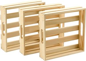 Colore naturale artigianato in <span class=keywords><strong>legno</strong></span> Pallet di <span class=keywords><strong>legno</strong></span> di pino vassoi di <span class=keywords><strong>legno</strong></span> quadrato di stoccaggio per fai da te decorazioni - Product Image 3