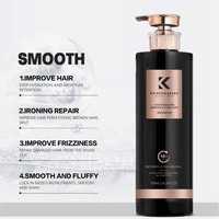 Shampooing et après-shampoing liquides infusés à la kératine, hydratants et nourrissants, unisexes, doux pour le cuir chevelu, formule lissante