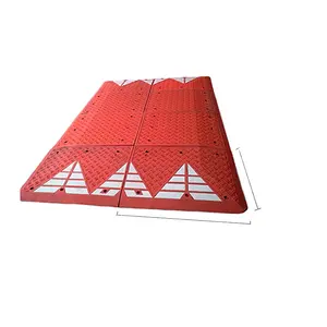 Europe Standard Good Quality Rubber Speed Ramp Humps Cushion Threshold Ramp