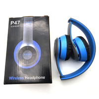 Bas prix vente chaude casque sans fil P47 Super Bass Subwoofer casque prise en charge carte SD Microphone intégré connexion filaire