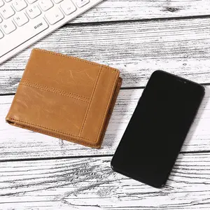 Men Short Wallet Bifold Faux Leather Money Purse Clutch Card Holder Male Solid Business Slim Wallets
