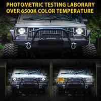 Phare LED rectangulaire 7X6 "5X7" pour XJ Cherokee MJ Comanche Accessoires d'éclairage tout-terrain pour phares LED Toyota Hilux