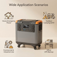 Station d'alimentation portable 5000W 5300Wh, alimentation de secours d'urgence pour la maison, pour les pannes de courant, les appareils électroménagers