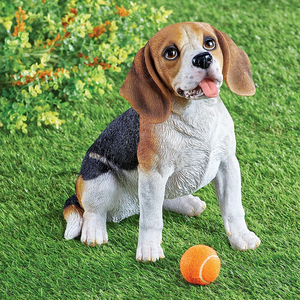 Escultura de jardín al aire libre estatua de perro artesanal de resina de <span class=keywords><strong>pastor</strong></span> alemán pintada a mano - Product Image 4
