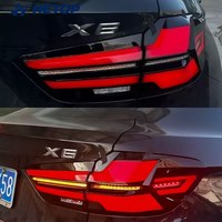 Feux arrière HETOP X6 F16 2014-2020 Rouge et Fumé, édition Venom, LED, Plug and Play, DRL pour BMW
