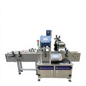 Industrial Electric PLC-Controlled Automatic Tax Stamp <b>Labeling</b> Equipment with Paper <b>Labels</b> for Cylindrical Packaging - Product Image 1
