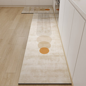 Tapis <span class=keywords><strong>de</strong></span> sol <span class=keywords><strong>de</strong></span> cuisine moderne en similicuir écologique, lavable, antidérapant, super absorbant, résistant à l'huile, d'épaisseur moyenne - Product Image 4