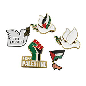 Free Palestine <strong>Map</strong> Gold-Plated Metal Enamel Pin <strong>Palestinian</strong> Stamp Brooches Postcard From Palestine - Product Image 1
