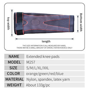 Penjepit angkat beban kebugaran Gym dapat diatur perban olahraga lutut nilon elastis uniseks untuk penyokong lutut olahraga antiselip jongkok - Product Image 4