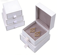 Boîtes à bijoux en papier personnalisées, petites, colorées, pour boucles d'oreilles, colliers, bracelets, cadeaux de mode
