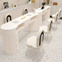 Belle table de manucure en métal et marbre pour salon de beauté, offre spéciale, pas chère, au prix d'usine