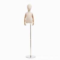 Présentoir en plastique demi-corps haut de gamme hors épaule bambou Joint enfant modèle accessoire épaule plate fausse poupée pour enfants