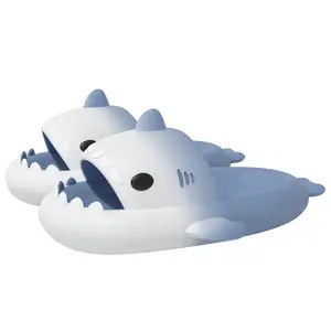 34 requins dégradés salle de bain requin nuage diapositives bout ouvert doux antidérapant rembourré épaissi Couple chaussures dessin animé requin