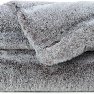 <span class=keywords><strong>Manta</strong></span> de visón aterciopelada y piel con punta de escarcha sintética suave y lujosa para sofá, silla, sofá, cama y sala de estar, <span class=keywords><strong>manta</strong></span> Reversible marrón - Product Image 4