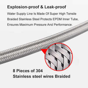 Haute qualité Epdm tube intérieur écrous en laiton tuyau <span class=keywords><strong>de</strong></span> <span class=keywords><strong>douche</strong></span> 304 tuyau en acier inoxydable <span class=keywords><strong>Flexible</strong></span> pommeau <span class=keywords><strong>de</strong></span> <span class=keywords><strong>douche</strong></span> à main tuyau pour salle <span class=keywords><strong>de</strong></span> bain - Product Image 5