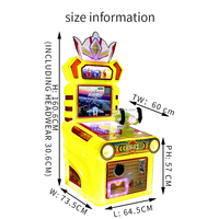 Machine de jeux électroniques d'arcade de course pour enfants à pièces 220V métal et matière plastique pour l'amusement
