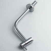 Robinet de lavabo surélevé en acier inoxydable, moderne, à eau froide, personnalisé, pour salle de bain, hôtel et usage domestique - Vente en gros