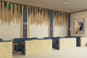 Quầy Tự Chọn Bằng Đá Cẩm Thạch Thiết Kế Nhà Hàng Sang Trọng Bán Sỉ Quầy Phục Vụ Khách Sạn Để Bán - Product Image 4