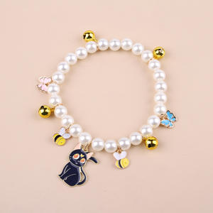 Collier de luxe pour animaux de compagnie chat collier de <span class=keywords><strong>chien</strong></span> pendentif perle Western Animal Simple élégant pour <span class=keywords><strong>chien</strong></span> marche fête accessoire en gros - Product Image 4