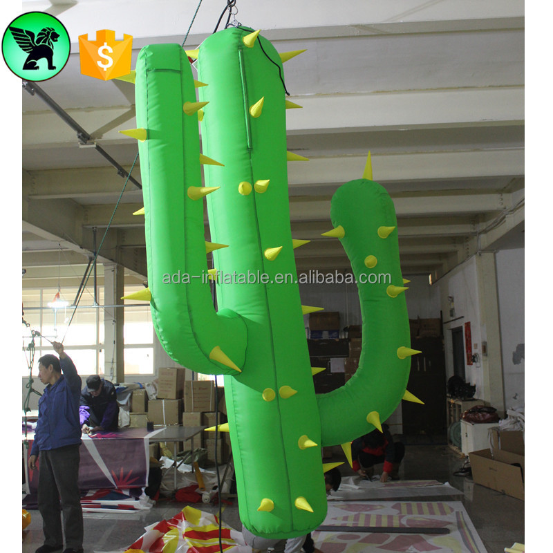 2m Customized Giant Inflatable Cactus for Events & Promotions -  Eye-Catching Advertising Decoration