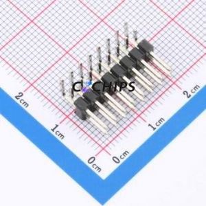 A254AD-WS08P-PC030 Pin Header Bent Lead Through Hole,P=2.54mm Connector 2x8P Square Hole Double Row 16P - Product Image 1