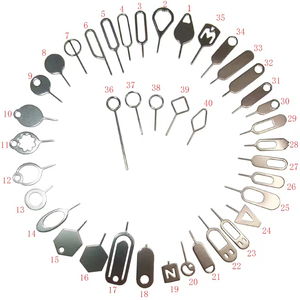 Tùy Chỉnh Với Logo <span class=keywords><strong>Sim</strong></span> Thẻ Pin Phổ <span class=keywords><strong>Sim</strong></span> Thẻ Loại Bỏ Pin Key Thép Không Gỉ <span class=keywords><strong>Sim</strong></span> Thẻ Khay Ejector Eject Pin - Product Image 1