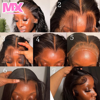 Pelucas de Cabello Humano Virgen Brasileño 100% Natural al por Mayor, Peluca M Lagos con Línea de Cabello Transparente, Encaje Frontal HD sin Pegamento para Mujeres Negras