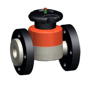 "GF PP-H 517 Diaphragm W/PP-V Flange | PTFE/EPDM DN50 <b>Socket</b> PN10 | Corros-Resist Chem/Water/Pharma - Product Image 3