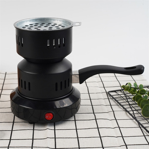 Venta al por mayor multiusos negro Mini calefacción eléctrica placa caliente estufa de carbón Hookah con mango - Product Image 3