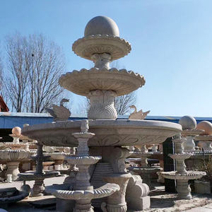 Grande fontaine d'eau extérieure naturelle de grand jardin personnalisée fontaine d'eau en pierre de granit et de marbre - Product Image 6