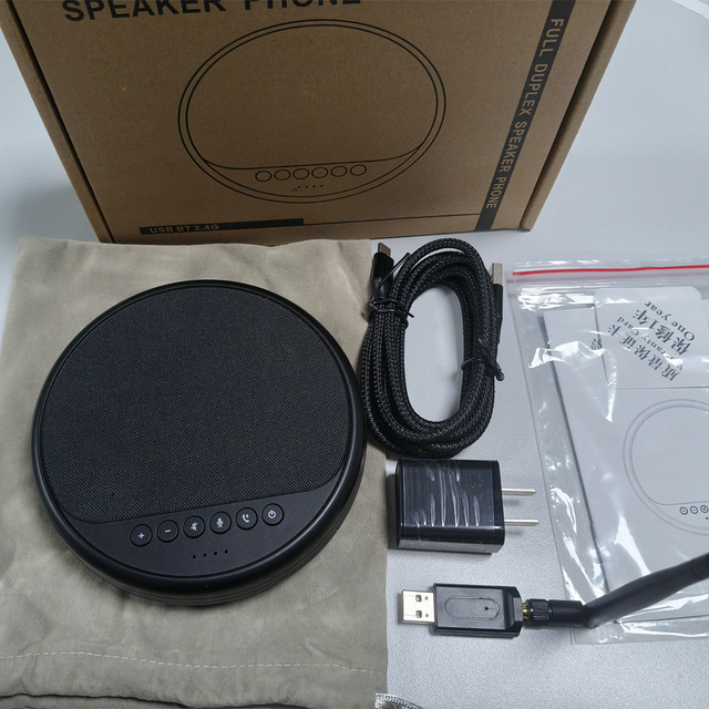 Single Compact Portable Cable-free and Plug-and-play Studio Equipment Wireless Conference Microphone