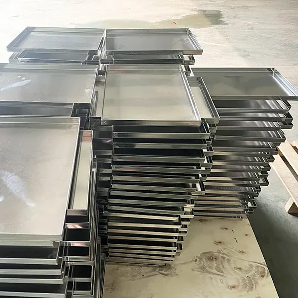 Hand welding stainless steel baking tray pan cooking sheet metal baking pan  stainless steel trays