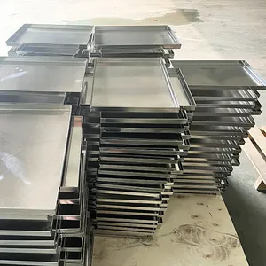 Hand Welding Stainless Steel Baking Tray Pan Cooking Sheet Metal Baking Pan Stainless Steel Trays