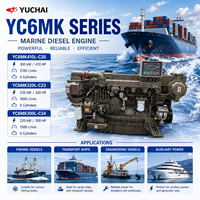 Motor Diésel Marino SCDC Yuchai YC6MK350L-C20 de 257 kW y 1800 rpm, Turboalimentado y Refrigerado por Agua, con Certificación CCS para Remolcadores y Embarcaciones de Carga