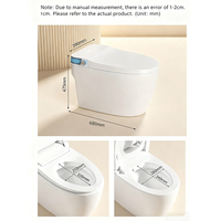 Vente directe usine : WC intelligent en céramique avec couvercle de siège chauffant en PP, équipement sanitaire pour usage domestique